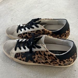 Golden Goose Super Star Leopard Sneakers, 41 - New without tags